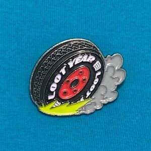 Loot Crate Loot Year Race Car Tire pin